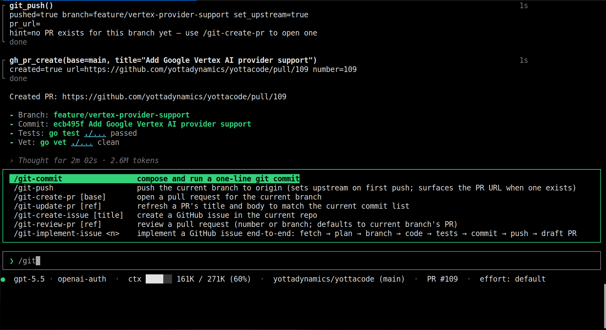 yottacode GitHub and git commands